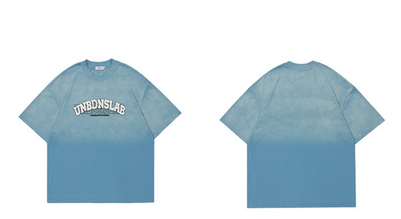 Retro Street Embroidered Letters Special-interest Design Summer Short Sleeve T-shirt