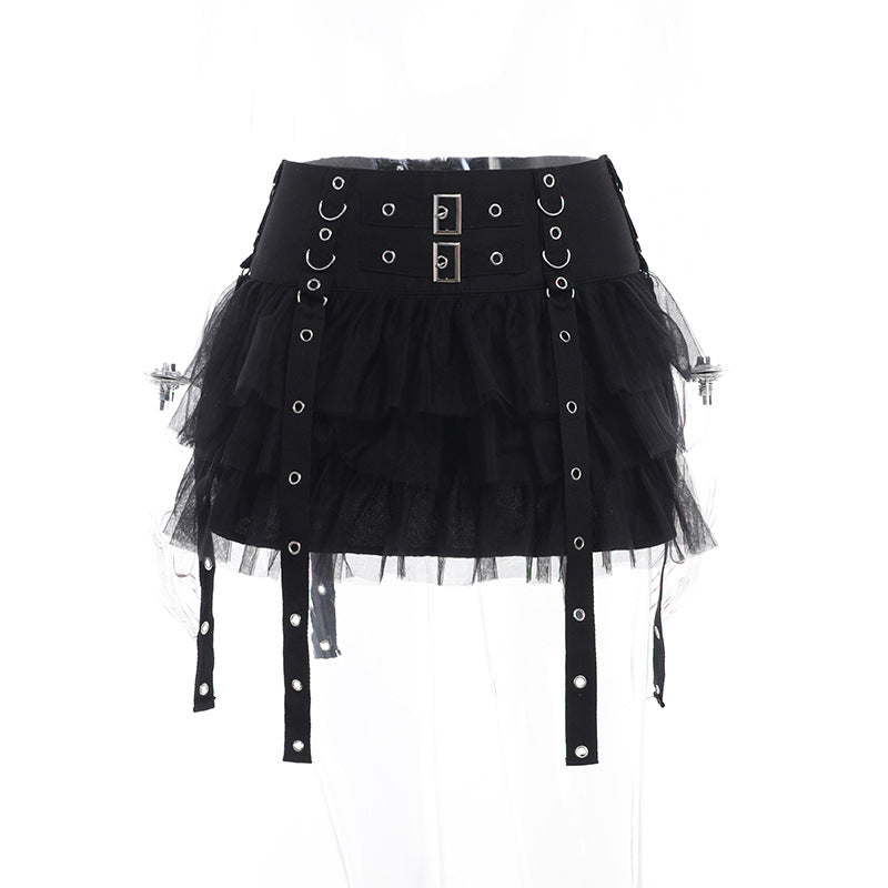 Summer New Dark Fashion Fashionmonger Hot Girl All-matching Slim Fit Cake Dress Women
