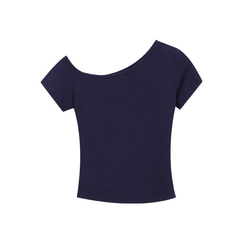 Short Bare Midriff Slim Fit Versatile Student Top Ins Fashion