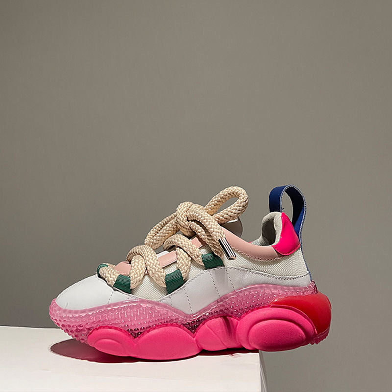 Thick Sole Muffin Fashionable Small White Shoes
