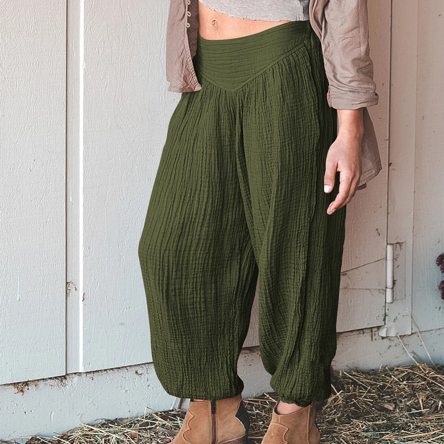 Autumn European And American Women's Clothing Loose Wide-leg Pants