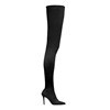 Women's Autumn And Winter High-heeled Nude Boots With Mid-tube Showing Thinness And Elasticity