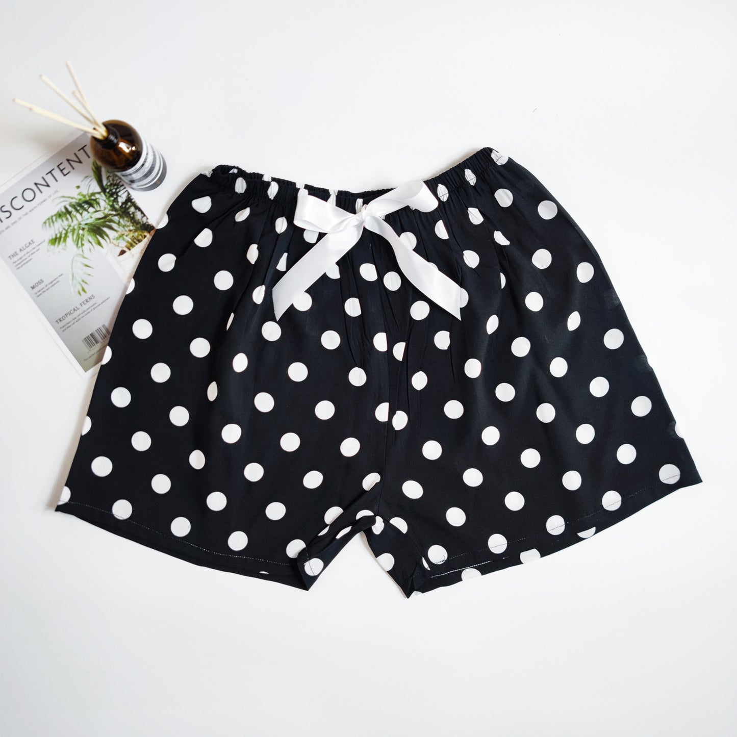 Women's Cotton Silk Shorts Plus Size Homewear Beach Pants