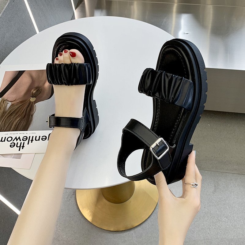 Flat Net Red Student Casual Beach Roman Flat Sandals