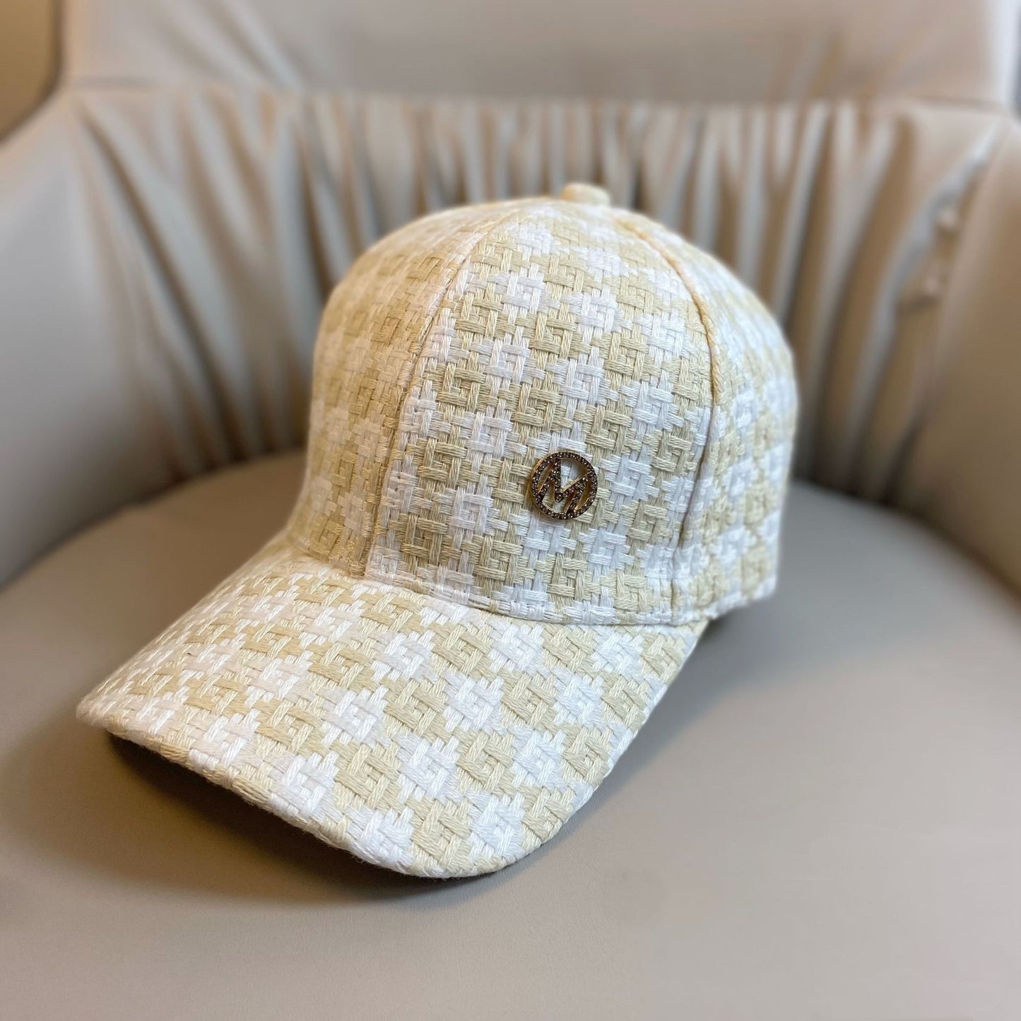 Sunshade Striped Plaid Baseball Hat