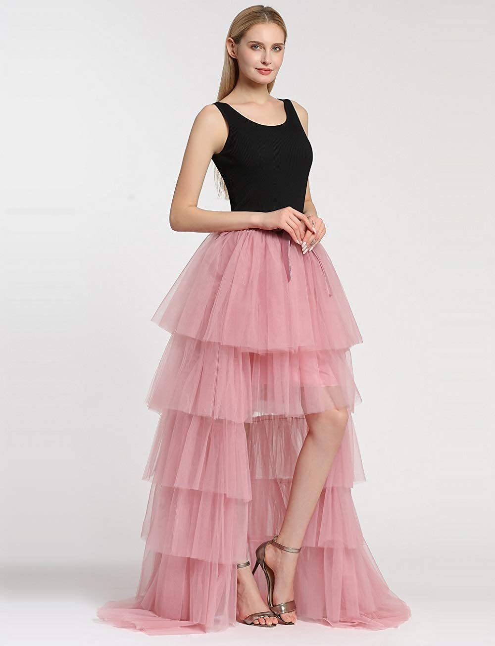 Bubble Skirt Elastic Waist Detachable