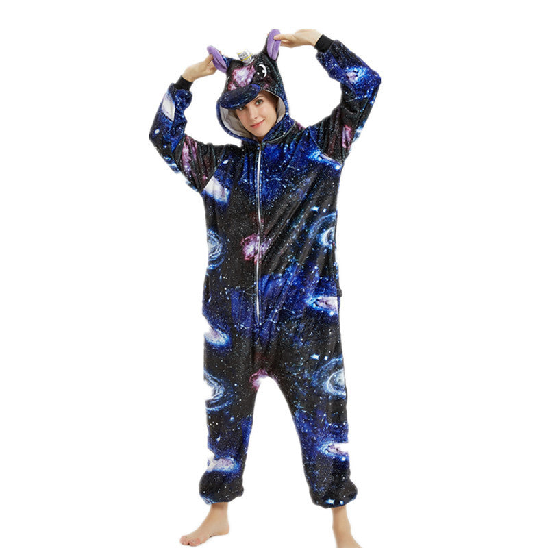 Cartoon Animal One-piece Pajamas For Adults