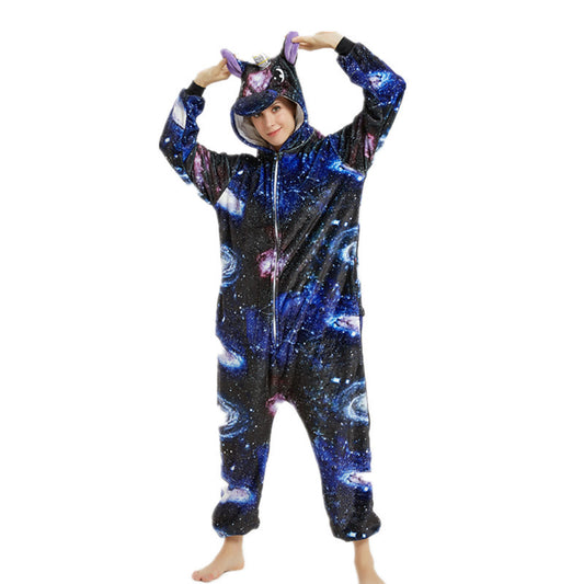 Cartoon Animal One-piece Pajamas For Adults