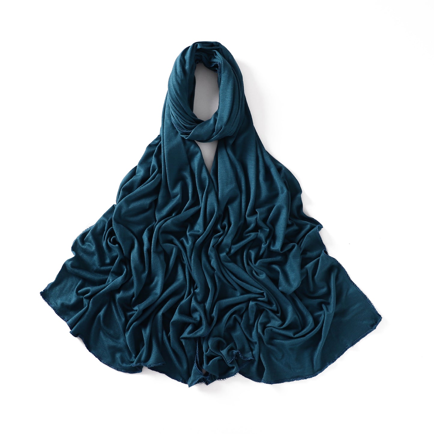 Colors Solid Color Modal Scarf Small Size Monochrome Jersey Veil Mercerized Cotton Scarf