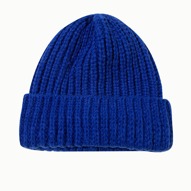 Japanese Simple Solid Flanging Wool Hat