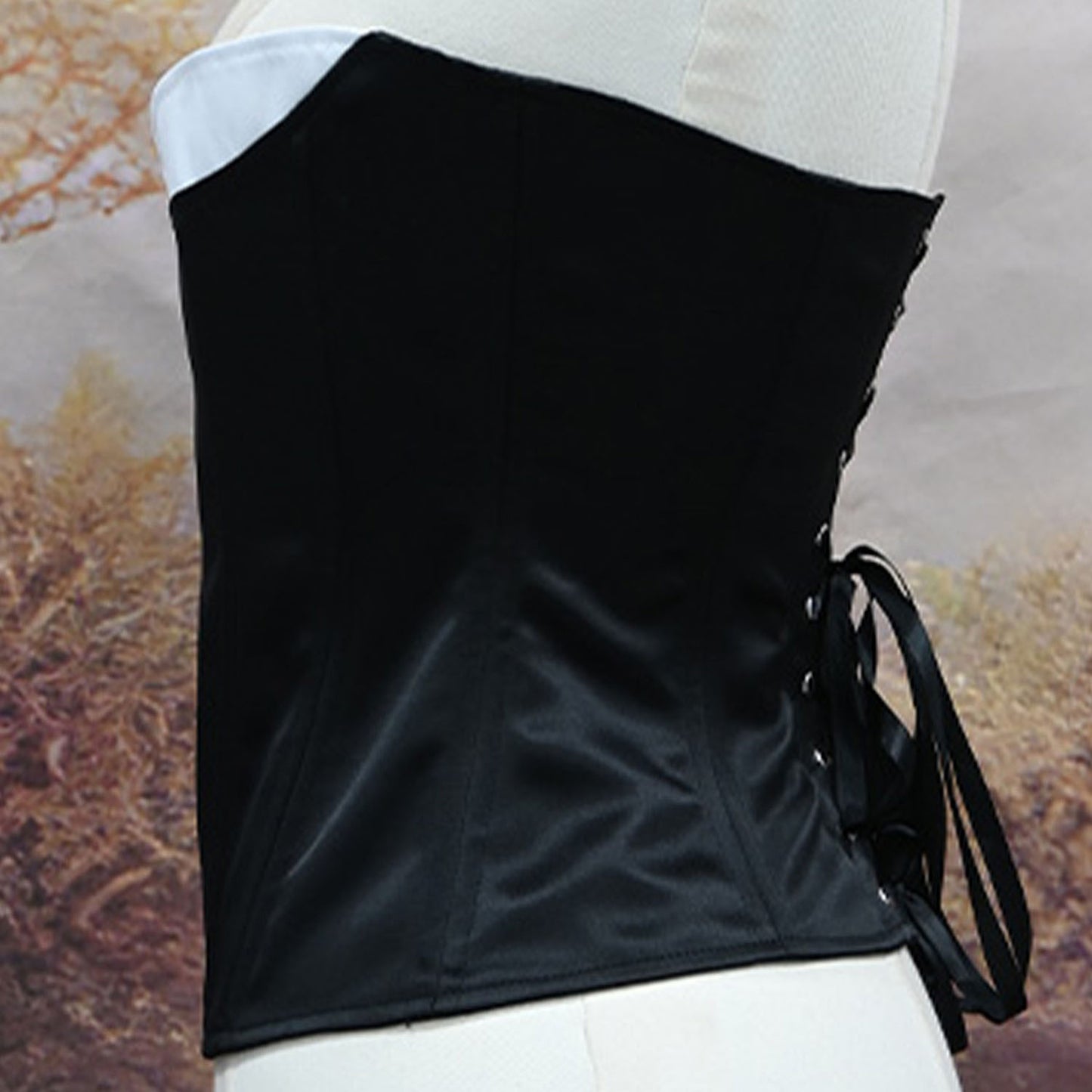 Double Layer Steel Rib Contrast Color Corset Sexy Push Up Shapewear