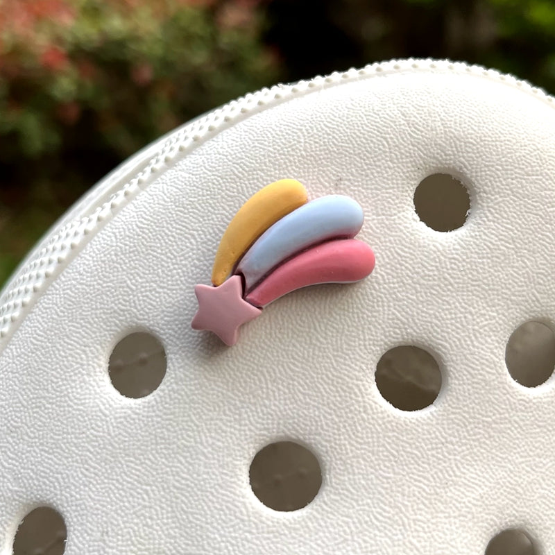Shoe Flower Lollipop Macaron Cave Shoes Decoration Flower Hole Hole School Bag Decoration