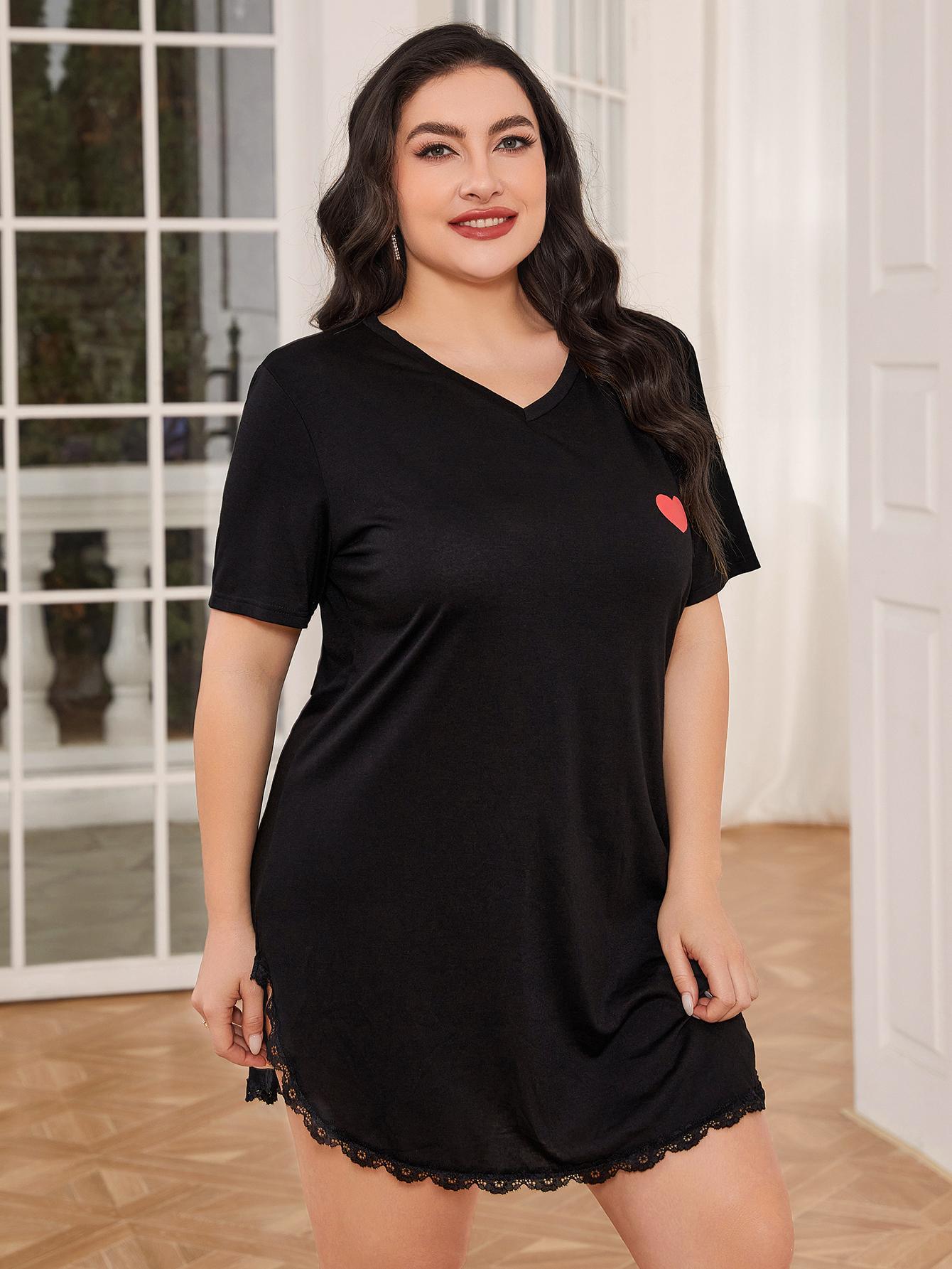 European And American Plus Size Pajamas Women's Summer