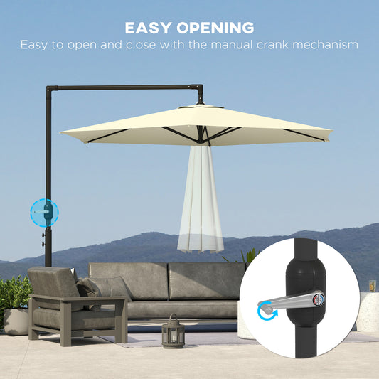Offset Patio Umbrella With Crank