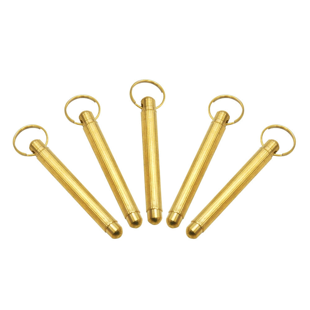 Metal Ear Pick Screw Folding Ear Picking Tools Keychain Pendant