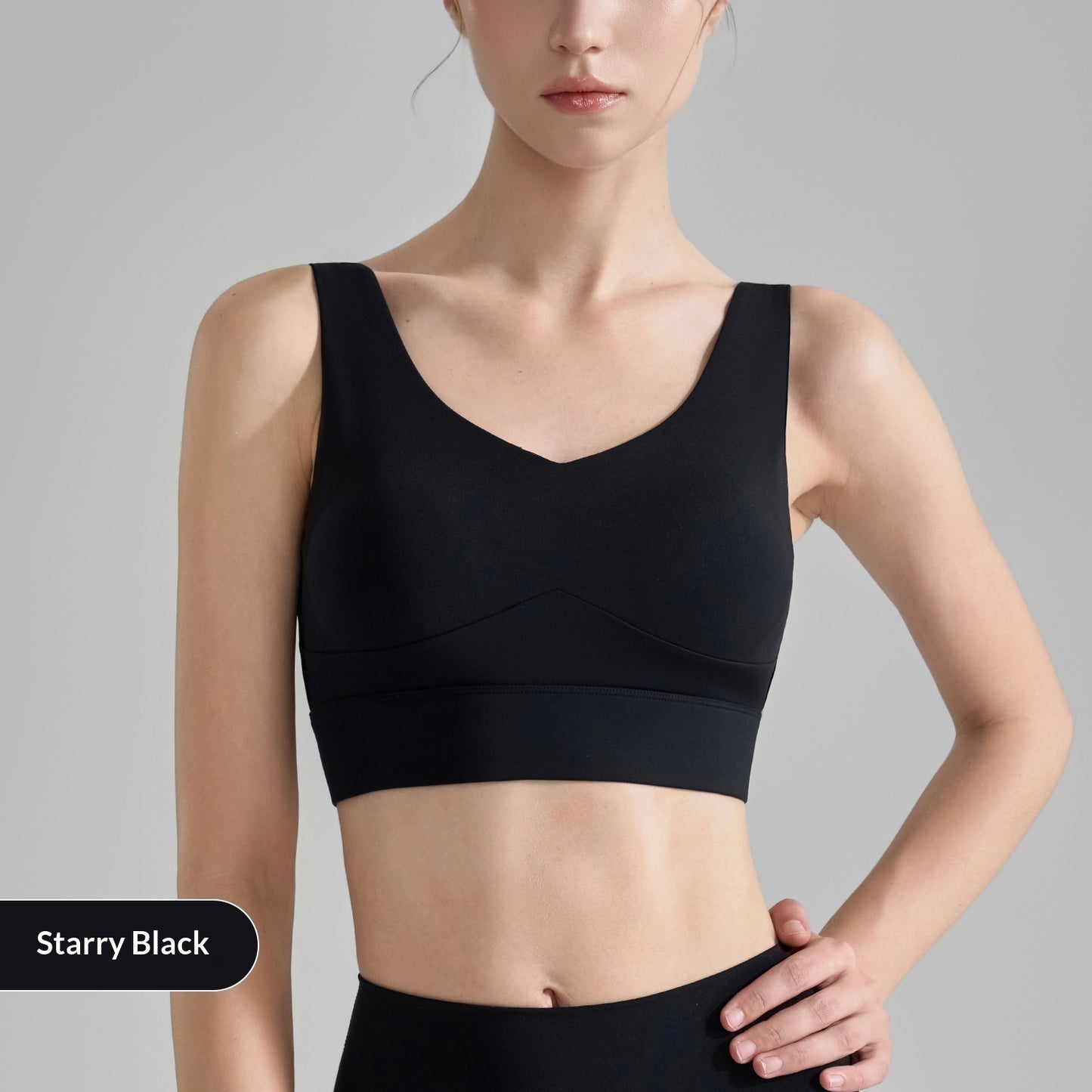 New V-neck Yoga Anti-shock Fixed Cup Fitness Vest