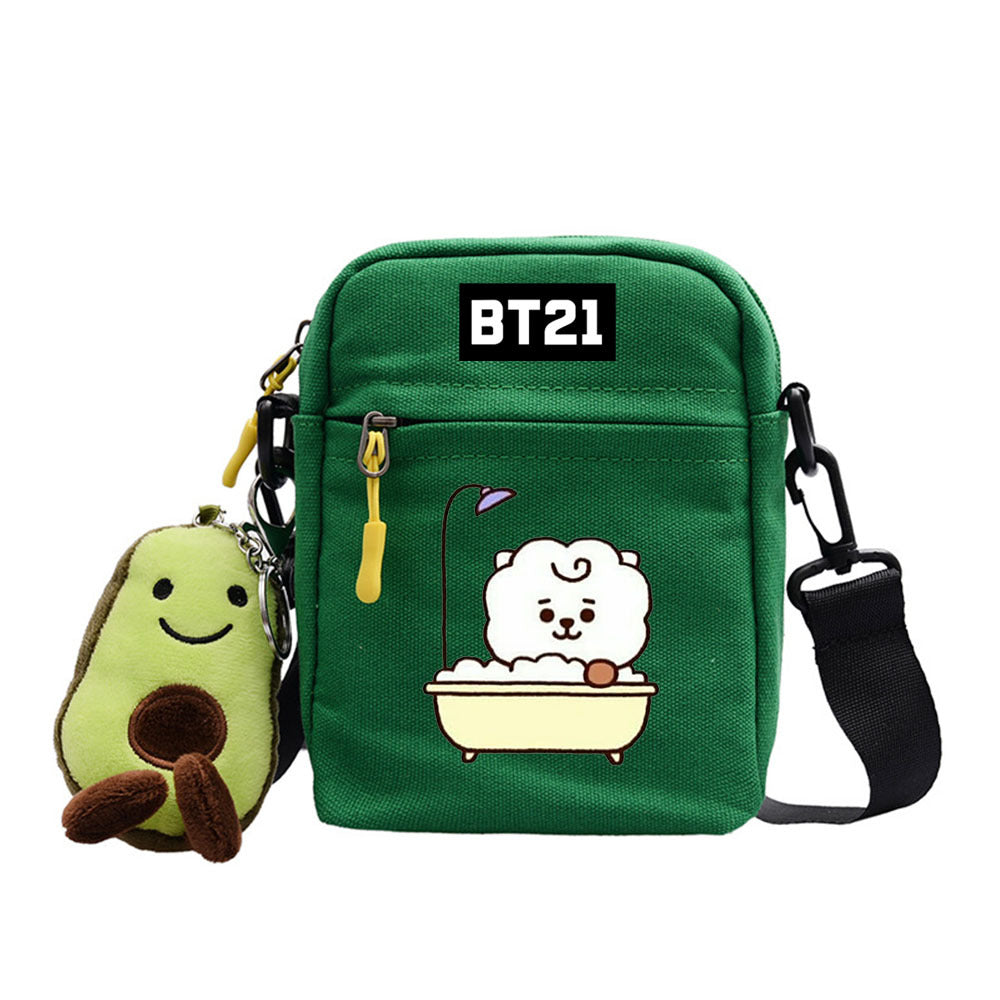 Cartoon Cute Canvas Messenger Bag