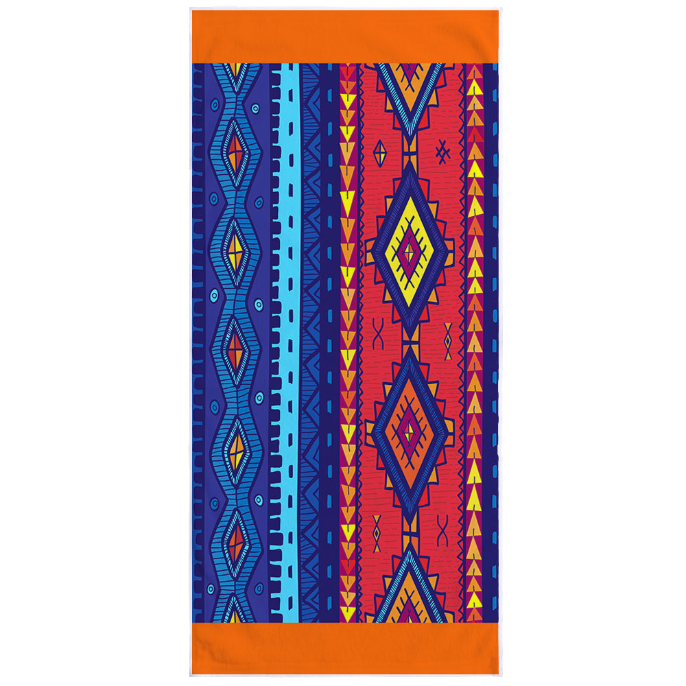Microfiber Square Print Beach Towel