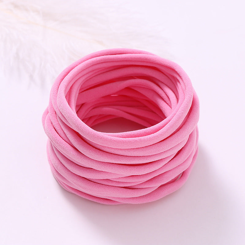 European And American INS Seamless Nylon Fine Hair Band Children's Hair Ring Handmade DIY Baby Headband
