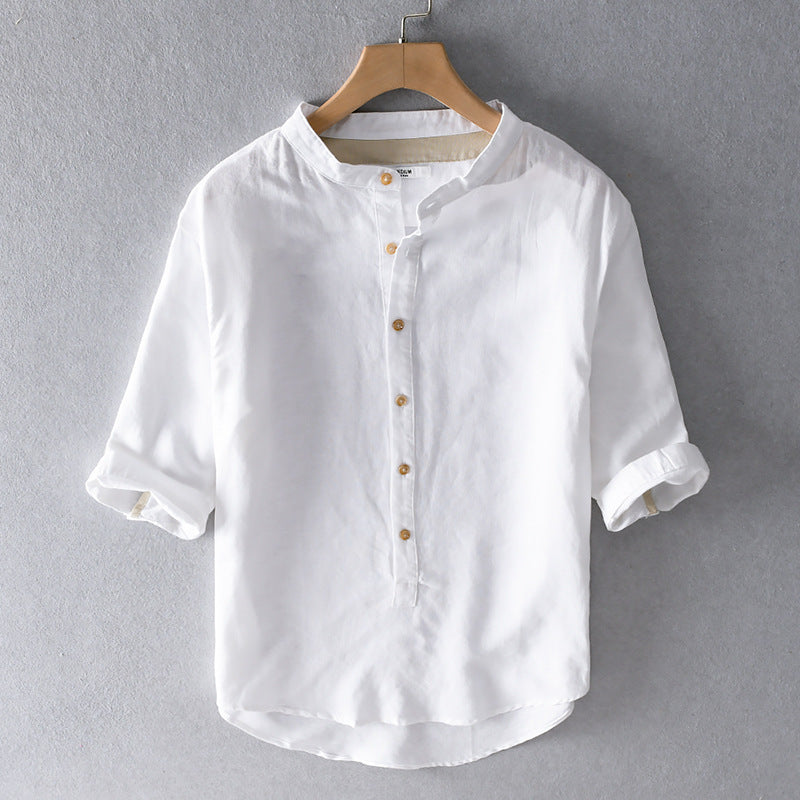 Summer Loose Lapel Top For Men