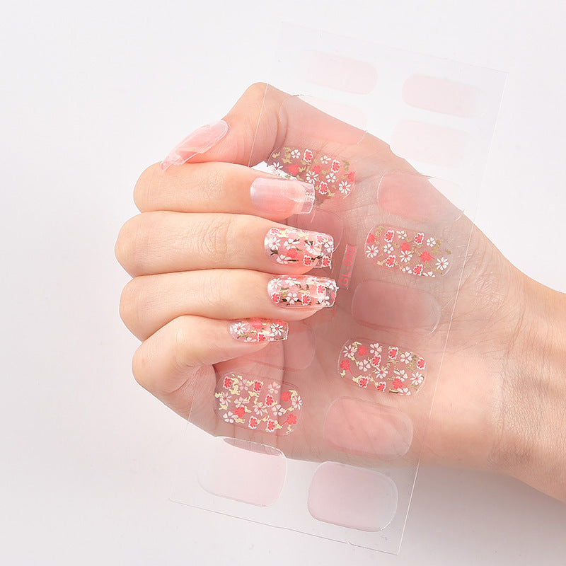 Gilding Cat's Eye Letter Color Nail Sticker
