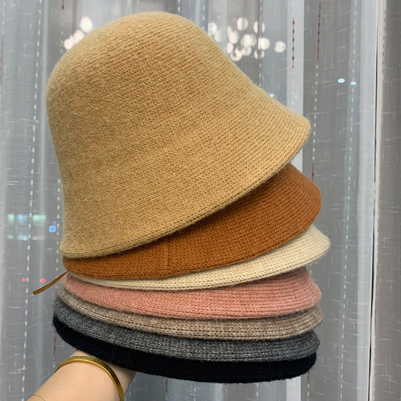 Women's Fashionable And Versatile Wool Knitted Fisherman's Hat