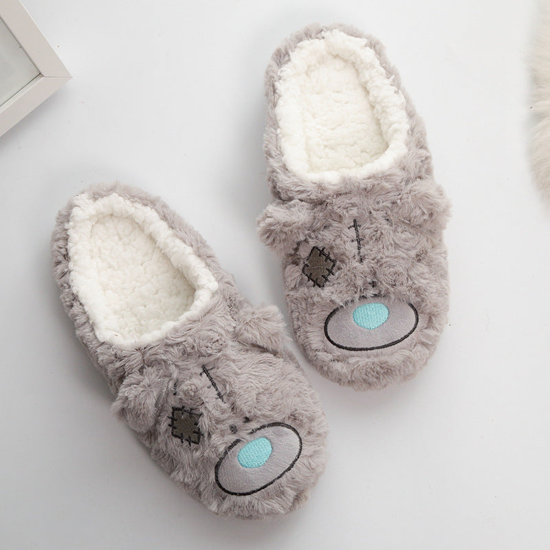 Autumn And Winter Thick Embroidery Women's Floor Slippers