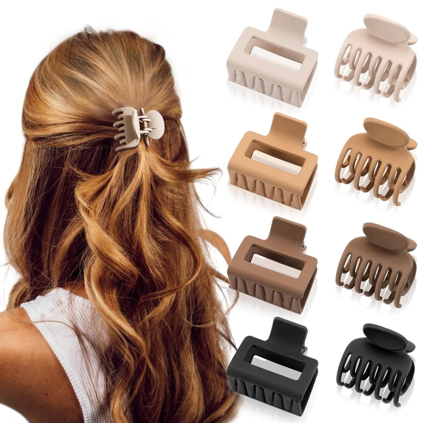 Women's Portable And Simple Plastic Frosted Grip