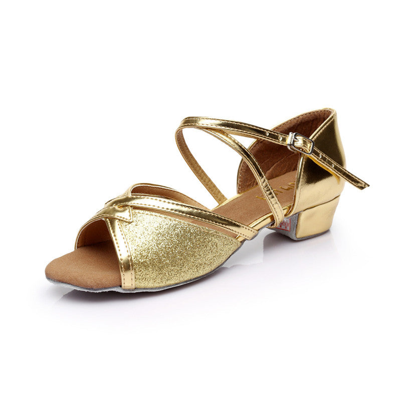 Children's National Standard Dance Low Heel Soft Sole Dancing Shoes