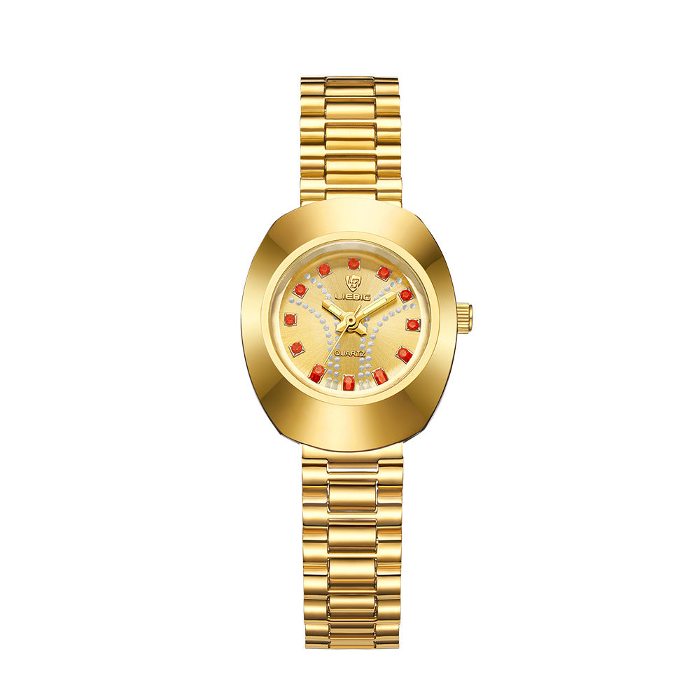 Fashion Waterproof Quartz Watch Gold