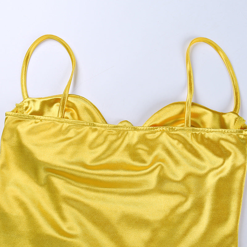 Spicy Girls Fashion Casual Versatile Slim Strap  Chest Cup