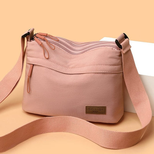 Women's Nylon Cloth Multi-functional Waterproof Shoulder Messenger Bag