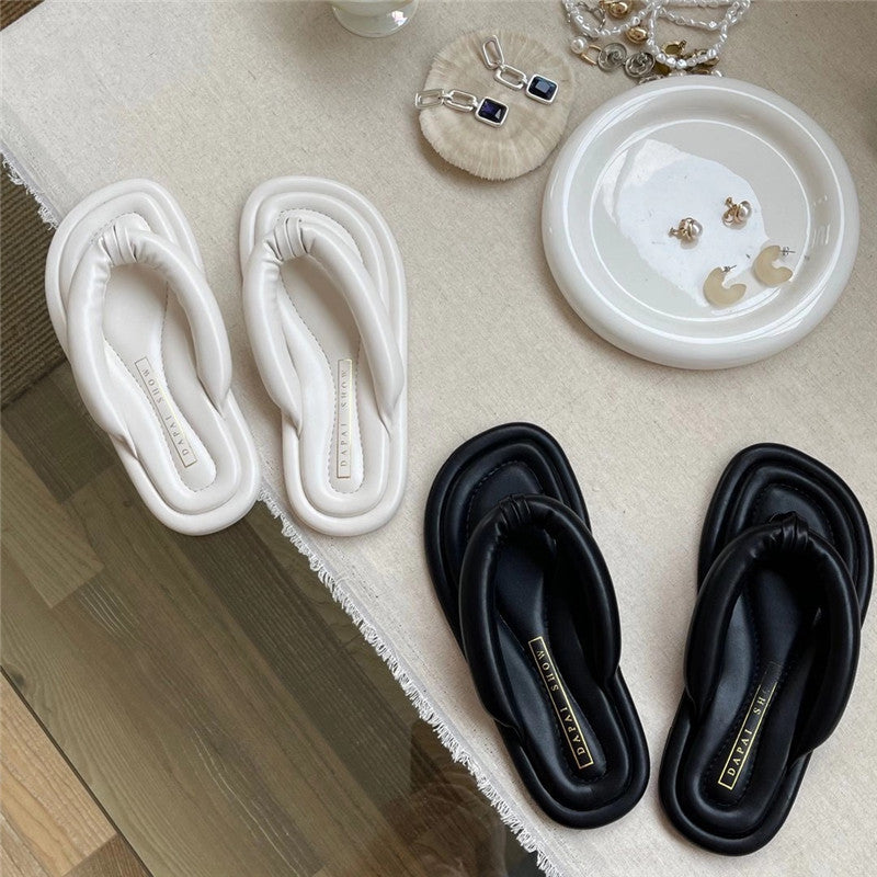 Flat-bottomed Soft Flip-flops For Women