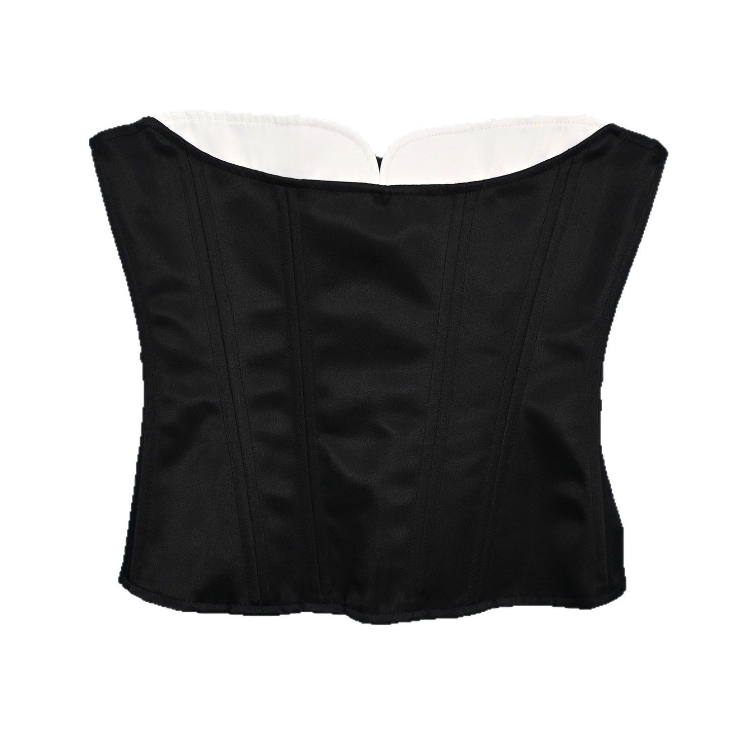 Double Layer Steel Rib Contrast Color Corset Sexy Push Up Shapewear