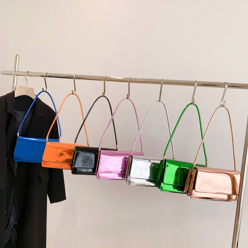Fashion Laser Pure Color All-matching One Shoulder Underarm Bag