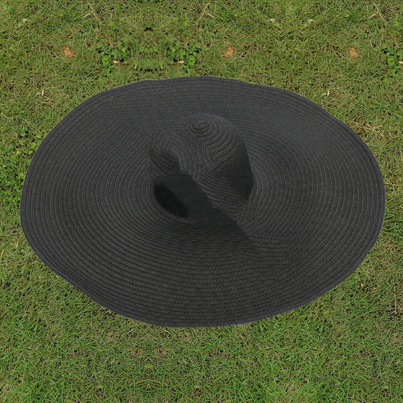 New Women's European And American Big Brim Straw Hat Foldable