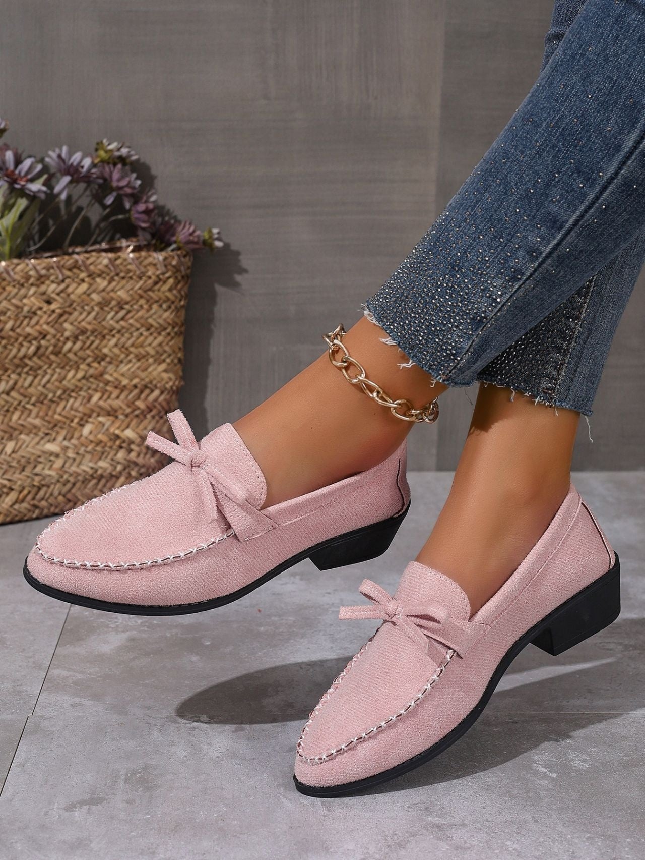 Fashion Casual Flat Suede Pumps