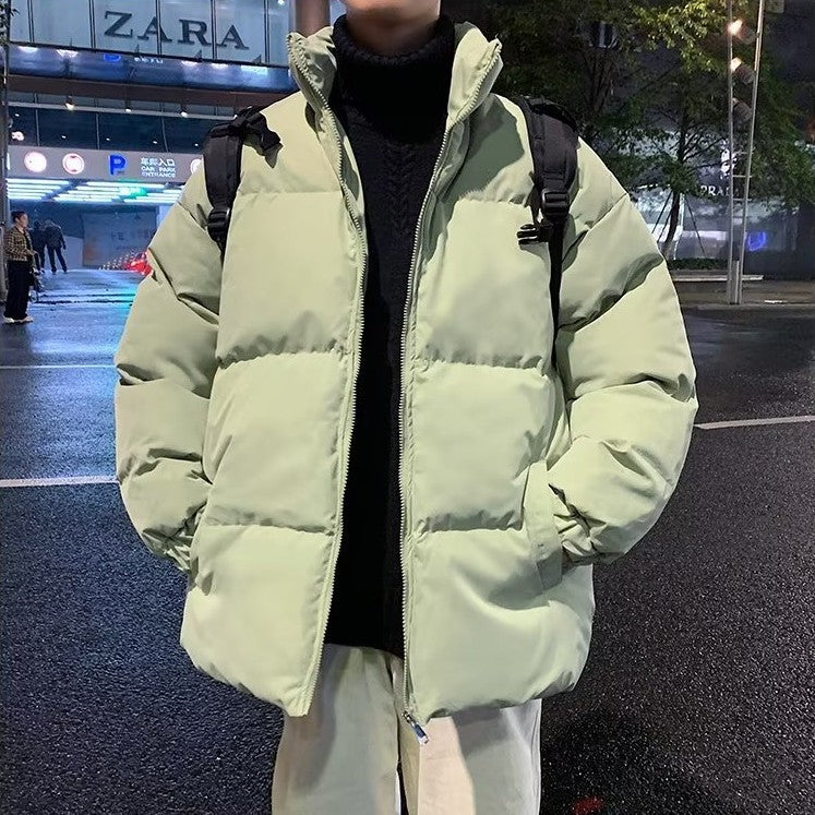 Den nye japanske afslappede enkle temperament krave bomulds dunjakke