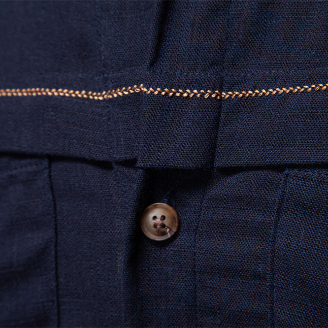 Men's Long Sleeve Shirt With Pocket Decoration