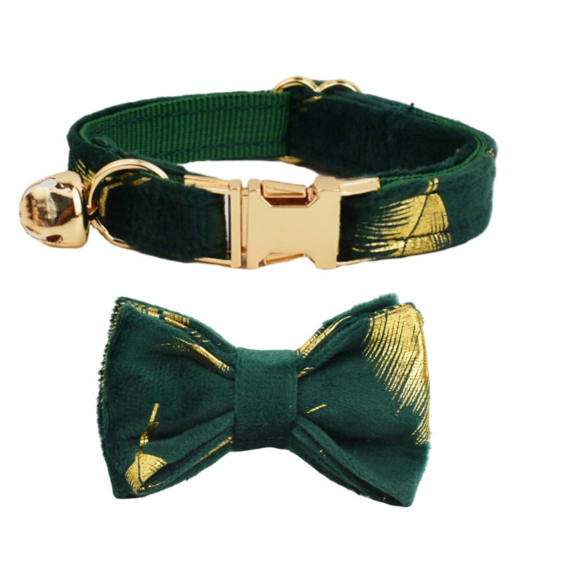 Pet Collar Cute Bell Bow Scarf