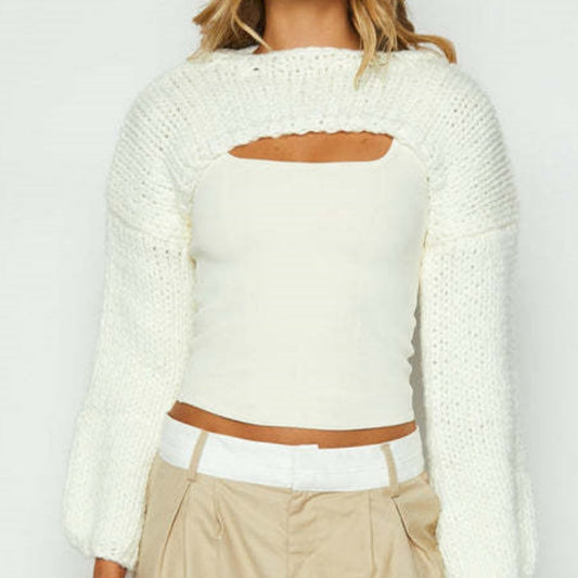 Temperament Long Sleeve Short Casual Sweater