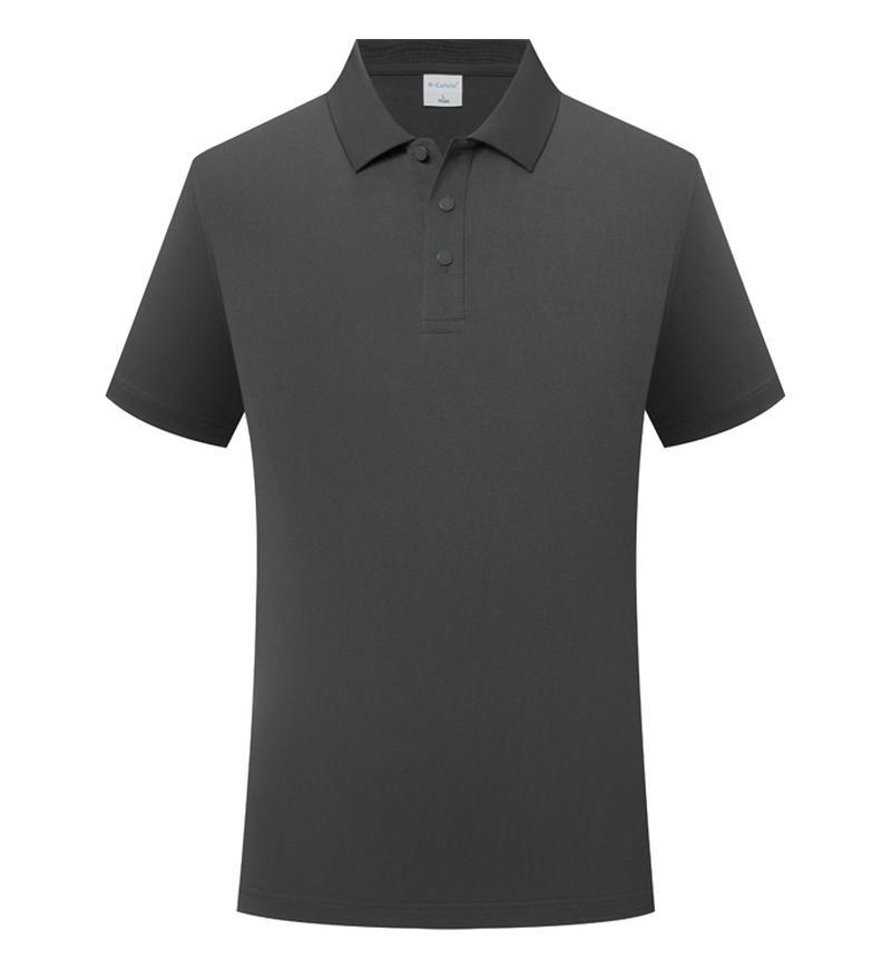 Combed Cotton Beaded Polo Shirt Lapel Overalls