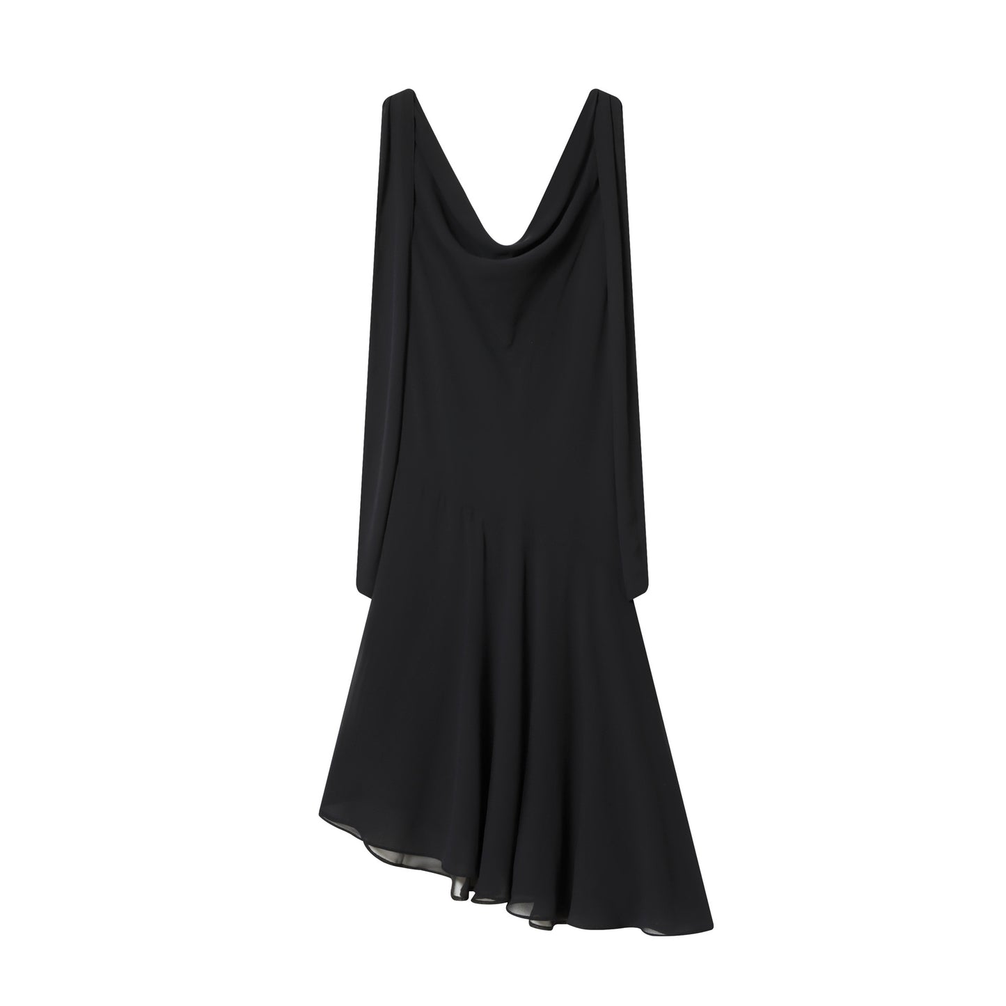 Irregular Design Printed Swing Neck Dress For Women
