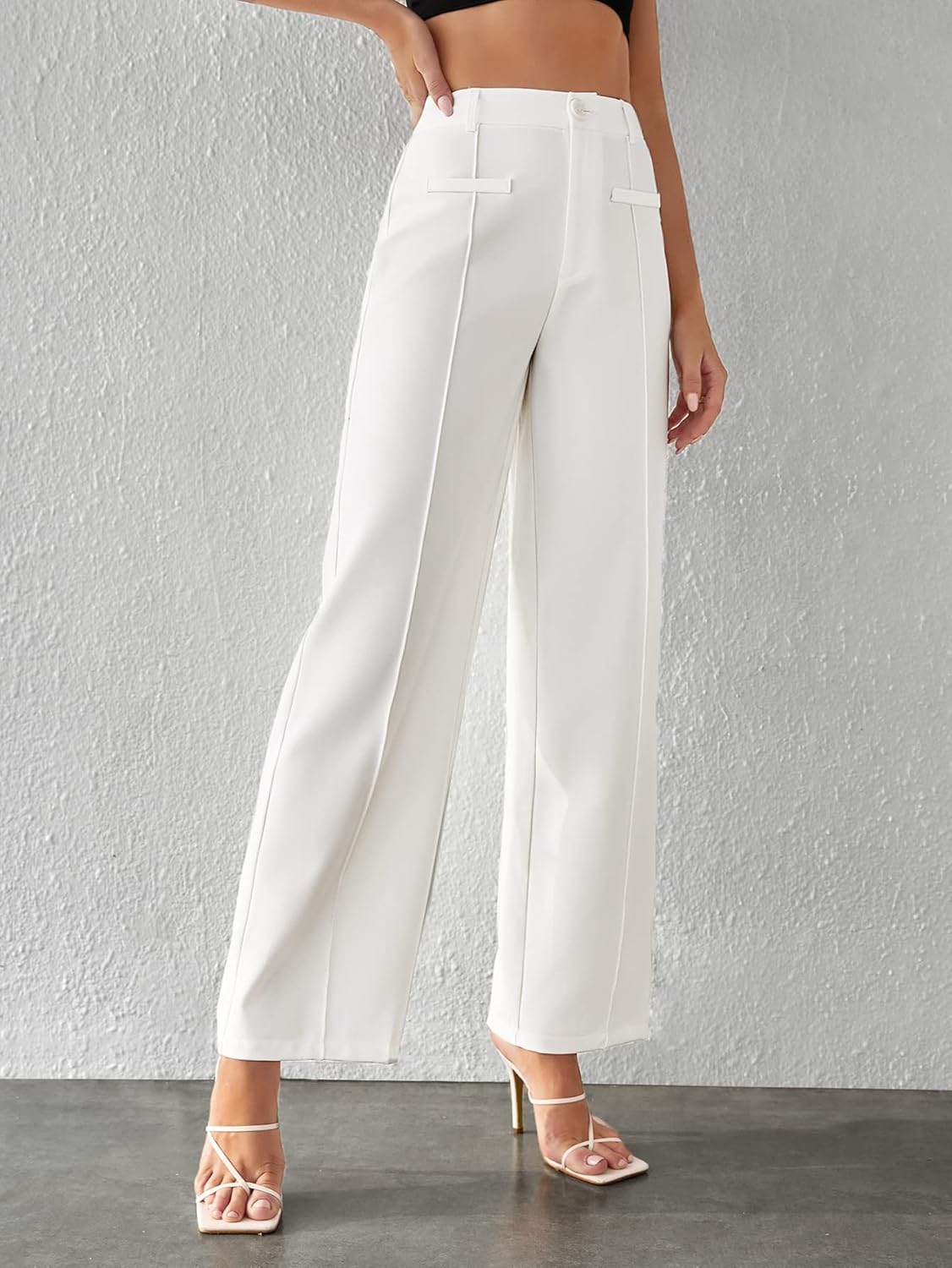 High Waist Drooping Wide Leg Pants