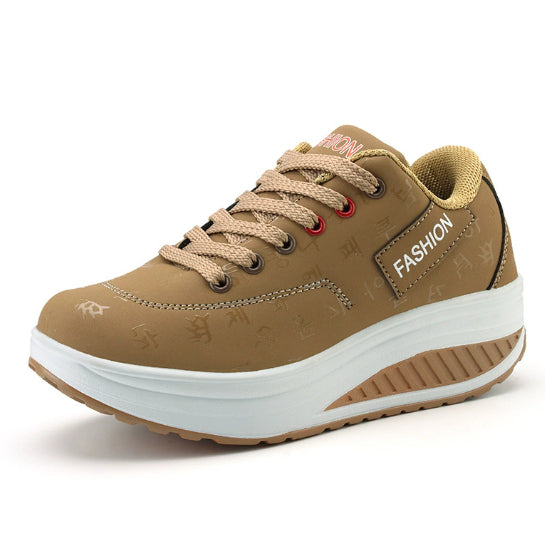 Thick-Soled Surface Swaying Shoes Breathable Sports Casual Shoes