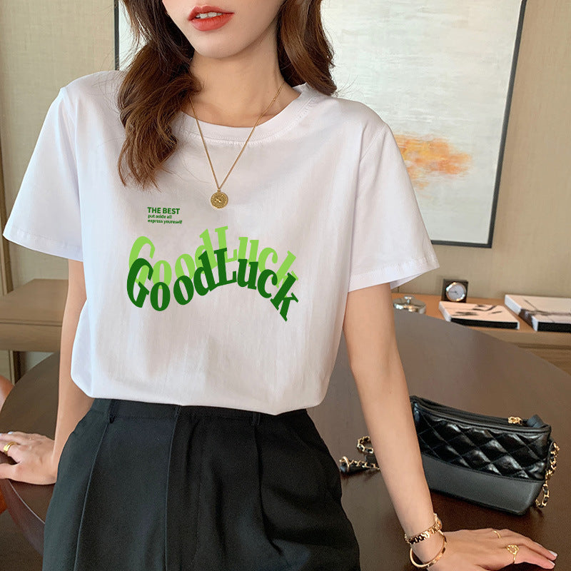 Women's Cotton Short-sleeved T-shirt