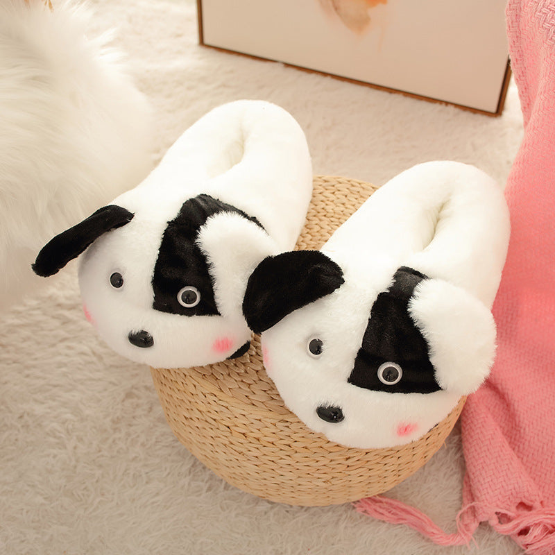 Women's Autumn And Winter Non-slip Plush Cotton Slippers