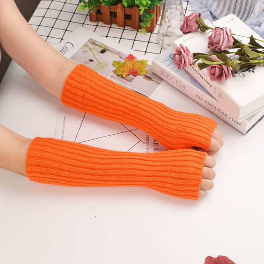 Sleeves Korean Knitted Women's Thermal Insulation