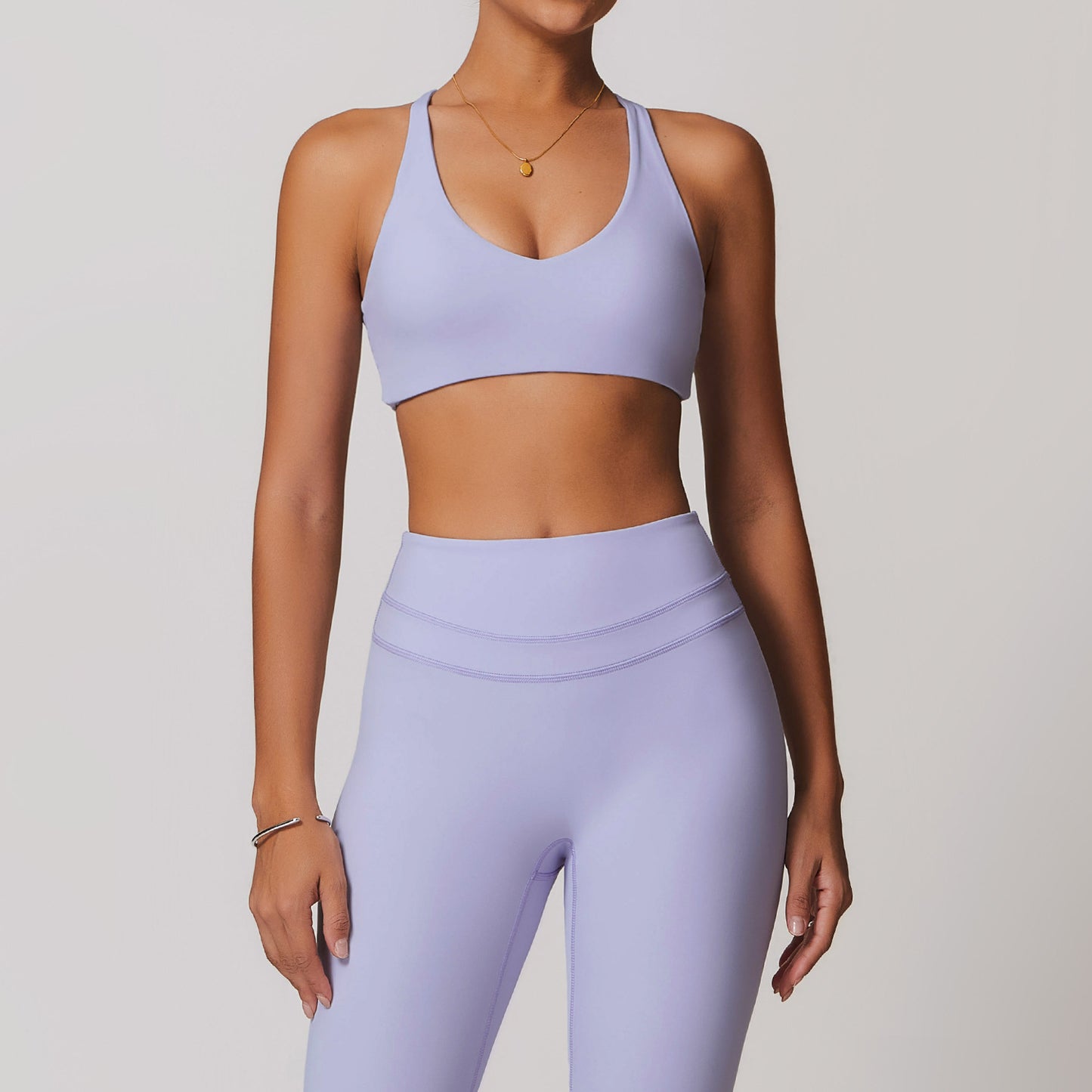 European And American Brushed Tight Back Yoga Bra
