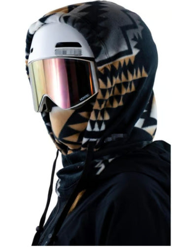 Outdoor Cycling And Skiing Sun-Protective Cold-Resistant Down-Padded Warm Hat